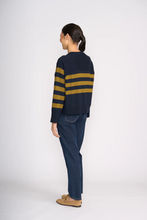 Load image into Gallery viewer, Foil - Hold The Line Cardi - Eclipse Stripe colour back shot
