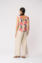 Load image into Gallery viewer, Foil - Its Only Natural Top - Flower Burst colour back shot
