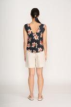 Load image into Gallery viewer, Foil - Its Only Natural Top - Flower Doodle colour back shot
