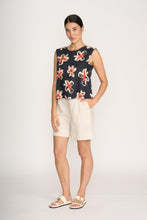 Load image into Gallery viewer, Foil - Its Only Natural Top - Flower Doodle colour front shot
