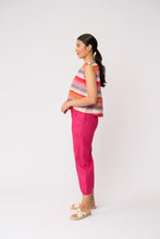 Load image into Gallery viewer, Foil - Its Only Natural Top - Sunset Stripe colour side shot
