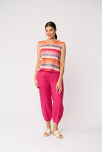 Load image into Gallery viewer, Foil - Its Only Natural Top - Sunset Stripe colour front shot
