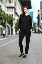 Load image into Gallery viewer, Foil - Lazy Sunday Jogger - Black colour front shot
