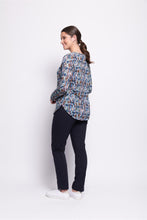 Load image into Gallery viewer, Foil - Long Slim Trapeze Pant - True Navy colour side shot
