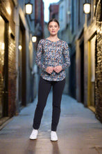 Load image into Gallery viewer, Foil - Long Slim Trapeze Pant - True Navy colour front shot
