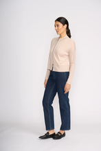Load image into Gallery viewer, Foil - Love Ewe Cardi - Nougat colour side shot
