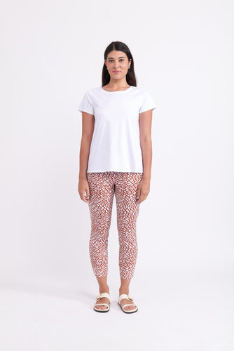 Foil - Natural Flare Top in White colour front shot