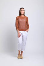 Load image into Gallery viewer, Foil - On The Deck Sweater in Ginger colour front shot

