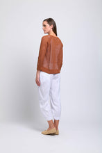 Load image into Gallery viewer, Foil - On The Deck Sweater in Ginger colour back shot
