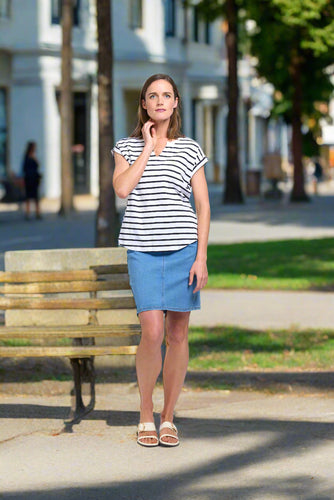 Foil - Roll Play Tee - Breton Stripe style front shot