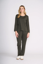 Load image into Gallery viewer, Foil - Secret Agent Top - Olive colour front shot

