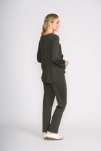 Load image into Gallery viewer, Foil - Secret Agent Top - Olive colour side shot
