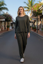 Load image into Gallery viewer, Foil - Secret Agent Top - Olive colour front shot
