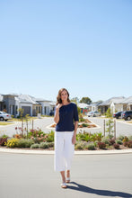 Load image into Gallery viewer, Foil - Shore Bet Top - True Navy colour front shot
