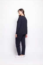 Load image into Gallery viewer, Foil - Software Upgrade Zip Sweater - True Navy colour back shot
