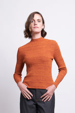 Load image into Gallery viewer, Foil - Space Jam Top - Auburn/ Squash Colour Front View
