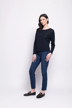Load image into Gallery viewer, Foil - Time Wool Tell Cardigan - True Navy colour side shot
