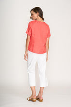 Load image into Gallery viewer, Foil - V Benefits Top - Melon colour back shot
