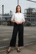 Load image into Gallery viewer, Foil - Wide Variety Pant in Black colour front shot
