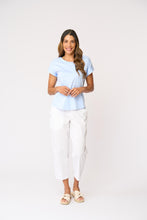Load image into Gallery viewer, Foil - Clean Queen Top - Soft Blue colour front shot
