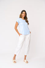 Load image into Gallery viewer, Foil - Clean Queen Top - Soft Blue colour front shot
