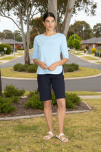 Load image into Gallery viewer, Foil - Shore Bet Top - Ice Blue colour front shot
