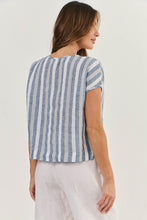 Load image into Gallery viewer, Naturals by O&amp;J Short Sleeve Button Up Shirt Slipstream colour back shot
