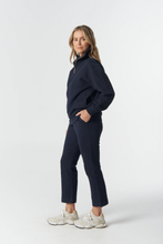 Load image into Gallery viewer, Goondiwindi Cotton - Barkly Cotton Track Pant - Dark Navy colour side shot
