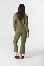 Load image into Gallery viewer, Goondiwindi Cotton - Barkly Cotton Track Pant - Sage colour back shot
