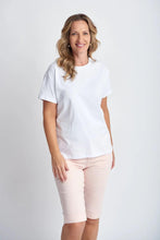 Load image into Gallery viewer, Goondiwindi Cotton - Basic Crew Neck Tee in White colour front shot
