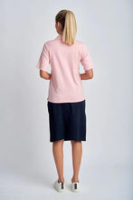 Load image into Gallery viewer, Goondiwindi Cotton - Cotton Jersey Classic Polo in Tickle Pink colour back shot
