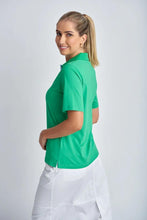 Load image into Gallery viewer, Goondiwindi Cotton - Cotton Jersey Classic Polo in Kelly Green colour side shot
