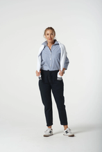 Load image into Gallery viewer, Goondiwindi Cotton - Stretch Woven Jogger Cropped Pant - Dark Navy colour front shot
