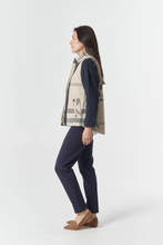 Load image into Gallery viewer, Goondiwindi Cotton - The Heritage Quilted Vest - Birch Check colour side shot

