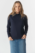 Load image into Gallery viewer, Goondiwindi Cotton - The Traditional Cotton Skivvy - Dark Navy colour front shot

