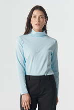 Load image into Gallery viewer, Goondiwindi Cotton - The Traditional Cotton Skivvy - Skyride Blue colour front shot
