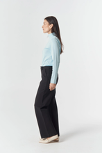 Load image into Gallery viewer, Goondiwindi Cotton - The Traditional Cotton Skivvy - Skyride Blue colour side shot
