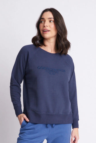 Goondiwindi Cotton Rugby Sweater in Navy colour front shot
