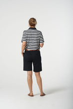Load image into Gallery viewer, Goondiwindi Cotton - Cotton Spandex Walking Shorts - Dark Navy colour back shot
