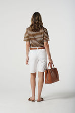 Load image into Gallery viewer, Goondiwindi Cotton - Cotton Spandex Walking Shorts - White colour back shot
