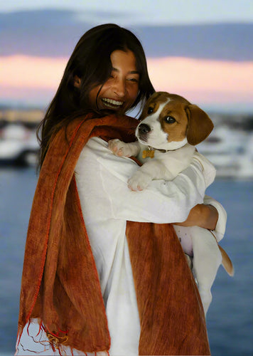Hobo & Hatch Shawl - Terracotta Color