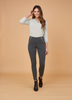 Holmes and Fallon Pant - 2 Vertical Zips - Grey colour front shot