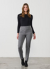 Holmes and Fallon Pant - 2 Vertical Zips - Grey colour front shot
