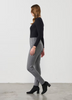 Holmes and Fallon Pant - 2 Vertical Zips - Grey colour side shot