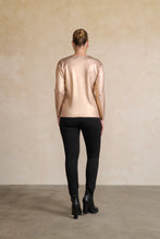 Load image into Gallery viewer, Holmes and Fallon Jumper Coated Metallic Knit back shot
