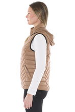 Load image into Gallery viewer, Jump - Contrast Trim Vest - Sand/ Black colour side shot
