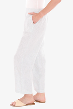 Load image into Gallery viewer, Jump - Core Stripe Pant - Basil/ White colour side shot
