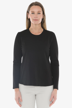 Load image into Gallery viewer, Jump - Crew Neck Long Sleeve Tee - Black colour front shot
