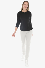 Load image into Gallery viewer, Jump - Crew Neck Long Sleeve Tee - Black colour front shot
