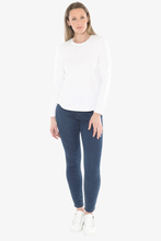 Load image into Gallery viewer, Jump - Crew Neck Long Sleeve Tee - White colour front shot
